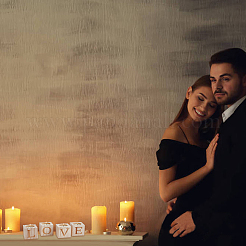 Bougeoir en bois naturel pour la saint valentin&nbsp;AJEW-GA0002-72