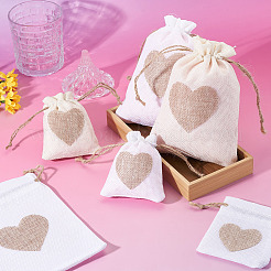 12 Stück 4 Arten Sackleinen-Verpackungsbeutel&nbsp;ABAG-TA0002-15