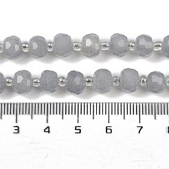 Natürlichen graue Achat Perlen Stränge&nbsp;G-H057-A11-01