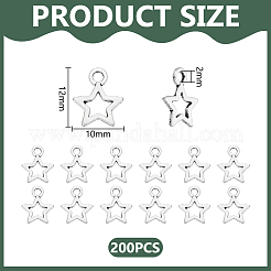 200pcs breloques en alliage de style tibétain&nbsp;UNKW-UN0001-20