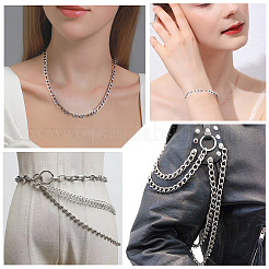 DIY Edelstahl Figaro Ketten Halskette/Armbänder Herstellungssets&nbsp;DIY-BBC0002-43