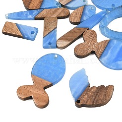 Pendentifs en bois de noyer et résine opaque&nbsp;WD-CBA583A-19