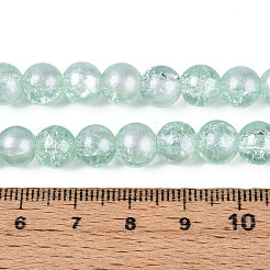Durchscheinende Crackle-Glasperlenstränge&nbsp;CCG-T003-01G