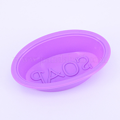 Stampi in silicone ovale con parola sapone&nbsp;SIL-WH0002-09