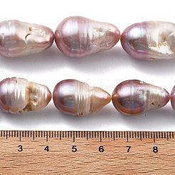 Brins de perles naturelles nucléées&nbsp;PEAR-B004-15D-02D