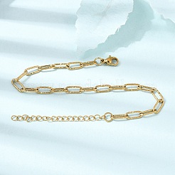 Bracciali a catena testurizzata a graffetta in acciaio inossidabile 304 da 4 mm per uomo e donna&nbsp;SA-CBAB767-13G