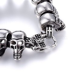 Bracciali a maglie in acciaio inossidabile 304&nbsp;BJEW-L631-16AS