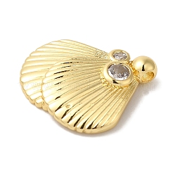 Pendentifs avec zircon cubiques à micro-pavés en laiton&nbsp;KK-S391-12G