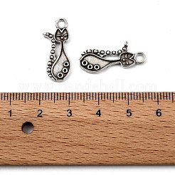 Paramètres de pendentif chaton en alliage de style tibétain pour l'émail&nbsp;X-PALLOY-A15359-AS-NF