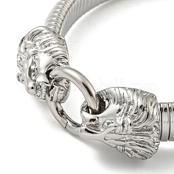 Anlaufgeschütztes flaches Schlangenkettenarmband aus Edelstahl 304&nbsp;BJEW-B076-04P