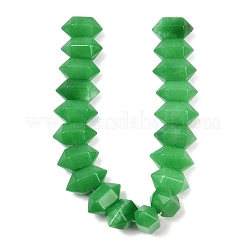 Gefärbte natürliche Malaysia Jade Doppel-Ended Point Perlen Stränge&nbsp;G-T142-96