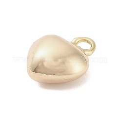 Ciondoli in ottone a forma di cuore tridimensionale&nbsp;KK-V006-03G-03