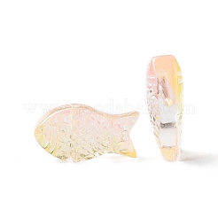 Perle di vetro verniciate a spruzzo trasparente&nbsp;GLAA-I050-10F