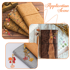8 pieza de 4 estilos de decoraciones colgantes de aleación y acrílico para el Día de Acción de Gracias&nbsp;HJEW-SC0001-75