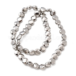 Chapelets de perles en verre électroplaqué&nbsp;EGLA-F166-15P