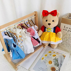 12 Stück Puppenkleiderbügel aus Holz&nbsp;DIY-FH0006-63B