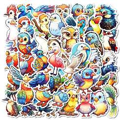 50 x Papieraufkleber mit Cartoon-Vögeln&nbsp;STIC-C012-06