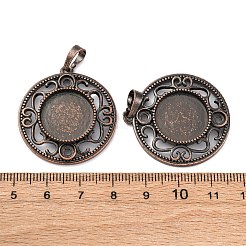 Messing Anhänger Fassungen&nbsp;KK-U074-04R