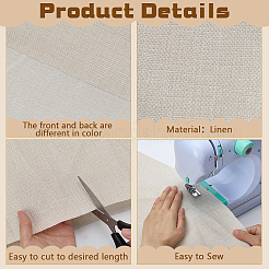 Leinenstoff&nbsp;AJEW-WH0816-164B