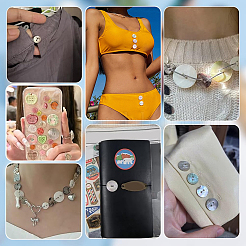 100 Stück natürliche Muschelknöpfe&nbsp;BUTT-PH0001-72