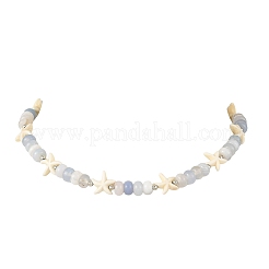 Collane di perle di agata naturale a bande&nbsp;NJEW-JN06623