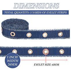 5 Yards Polyesterband mit unbearbeiteten Kanten&nbsp;OCOR-BC0005-93