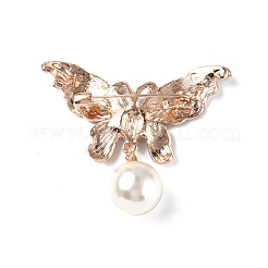 Schmetterling mit Kunststoff-Perlen-Emaille-Anstecknadel&nbsp;JEWB-I020-01KCG