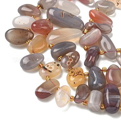 Natur Botswana Achat Perlen Stränge&nbsp;G-P604-A06-01