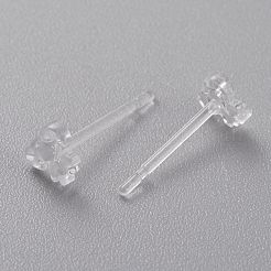 Orecchini a bottone in plastica ecologici&nbsp;EJEW-H120-01A