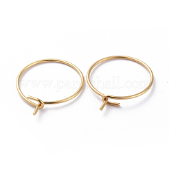 316 orecchini a cerchio in acciaio inossidabile chirurgico&nbsp;STAS-K146-039-15mm-G01
