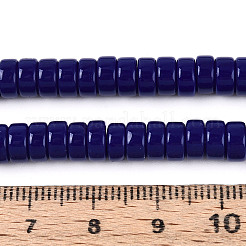 Opake Volltonglasperlenstränge&nbsp;LS-GLAA-N026-3x6mm-09