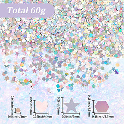 60 g laserglänzender Nailart-Glitzer&nbsp;MRMJ-SC0001-50
