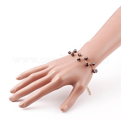 Handgemachte Armbänder mit bösem Blick und Bunte Malerei-Perlen&nbsp;BJEW-JB05855-02
