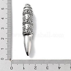 Aleación de estilo tibetano grandes colgantes&nbsp;TIBE-L012-016AS