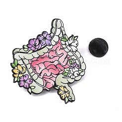 Broches florales en émail du canal entérique&nbsp;AL-I001-02EB-03