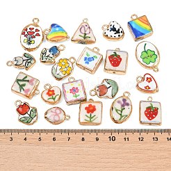 Porcelaine imprimée faite à la main avec pendentifs en laiton&nbsp;PR-CBA938E-04