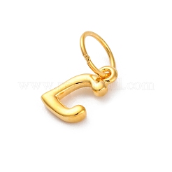 925 Sterling Silber Buchstabenanhänger mit Biegeringen&nbsp;LS-STER-R008-01G-L