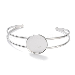 Fabrication de bracelets en acier inoxydable 304 anti-ternissement&nbsp;BJEW-B090-03D-P