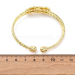 Messing-Armreife mit Mikropflaster und Zirkonia für Damen&nbsp;BJEW-U025-09G
