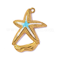 304 Edelstahl-Emaille-Anhänger&nbsp;STAS-OY017-16G