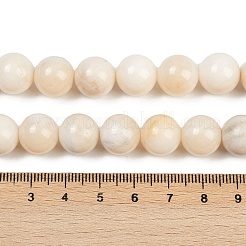 Natürliche weiße Jade perlen Stränge&nbsp;G-F792-C01-02