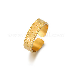 Bracciale Viking in acciaio inossidabile 304 con anelli aperti&nbsp;WGAFE60-02