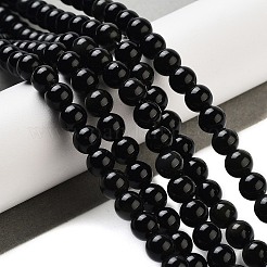 Natürlichen Obsidian Perle Stränge&nbsp;G-R173-6mm-02