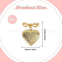 6 broche de latón&nbsp;JEWB-PH01311