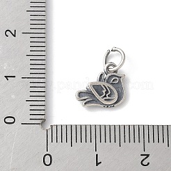 925 Sterling Silber Taube Charms&nbsp;STER-R012-02AS