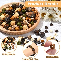 DIY-Kits zur Herstellung von Stretch-Armbändern aus Holzperlen&nbsp;DIY-YW0012-69