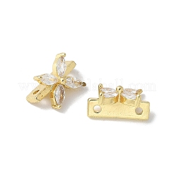 Ottone micro spianare zirconi collegamenti multi-strand&nbsp;KK-F893-08G