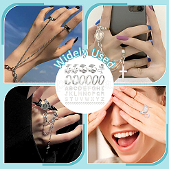 DIY-Set zur Herstellung von Charm-Ringen mit Anfangsbuchstaben&nbsp;STAS-NB0001-86