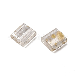 Perline di vetro trasparente a 2 foro&nbsp;SEED-S023-30C-31