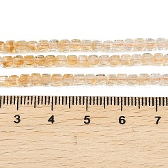 Stränge aus erhitzten natürlichen Citrinperlen&nbsp;G-B175-C06-3x3mm